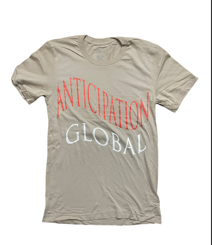 CREAM/RED ANTICIPATION GLOBAL BASIC TEE
