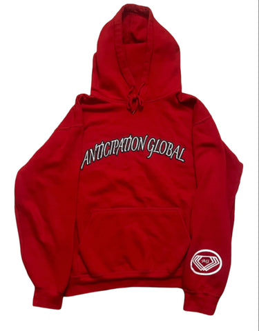 Red Anticipation Global Hoodie