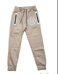 Tan/ White tracksuits