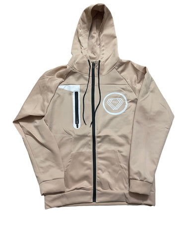 Tan/ White tracksuits
